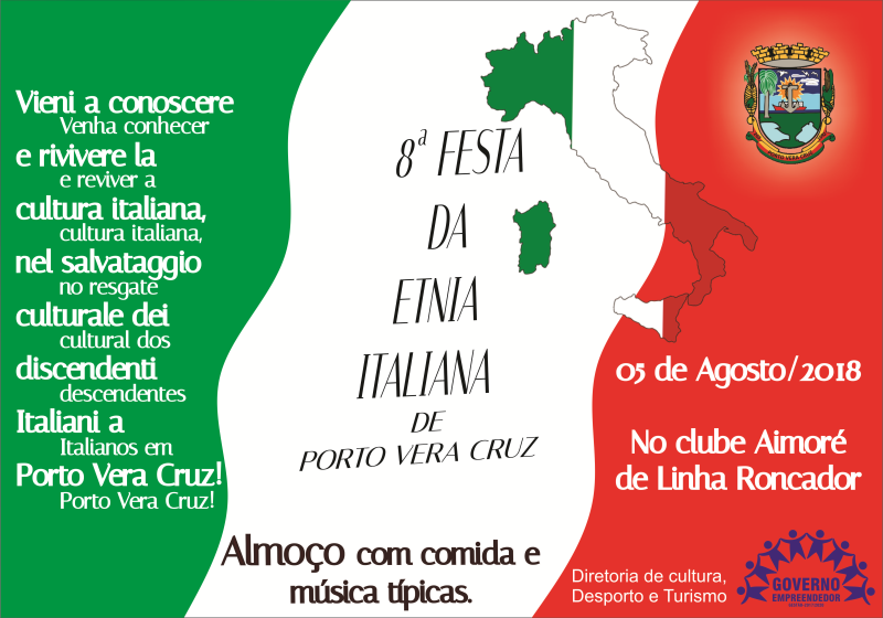 8ª Festa da Etnia Italiana será neste domingo